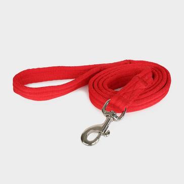 Red Wessex Cushioned Web Lead Rein Red