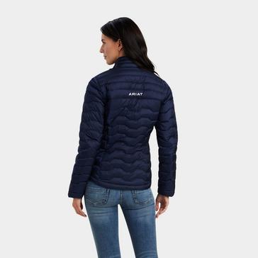 Blue Ariat Womens Ideal Down Jacket Navy Eclipse