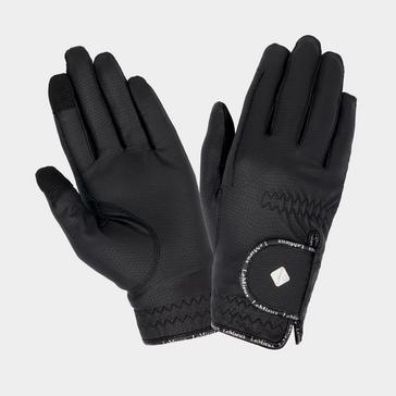 Black LeMieux Classic Leather Riding Gloves Black