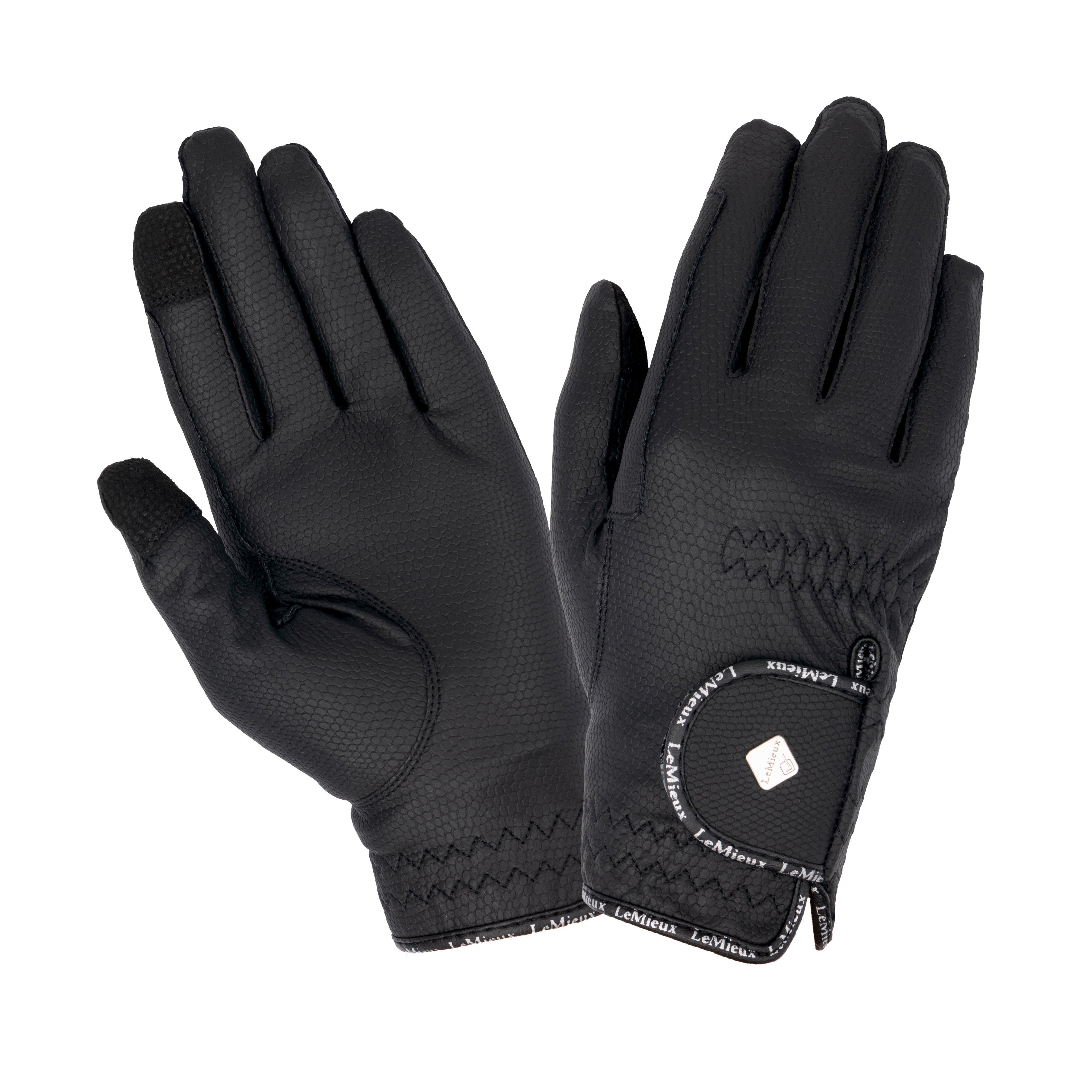 Classic Leather Riding Gloves Black