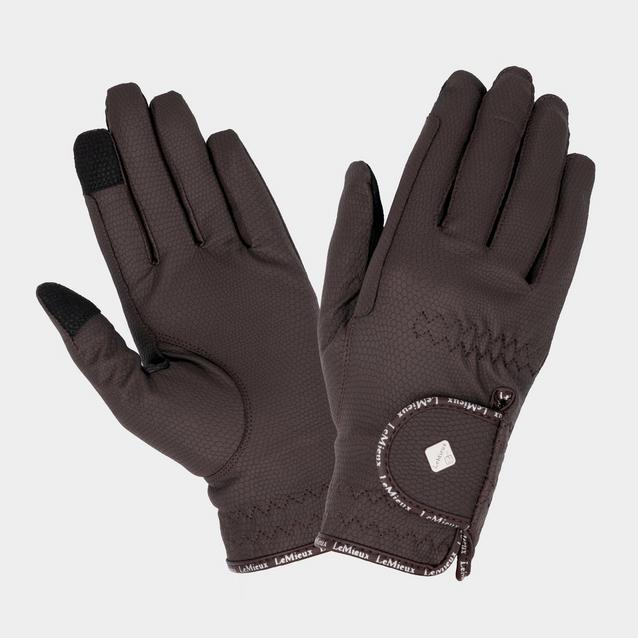 LeMieux Classic Leather Riding Gloves Brown Naylors
