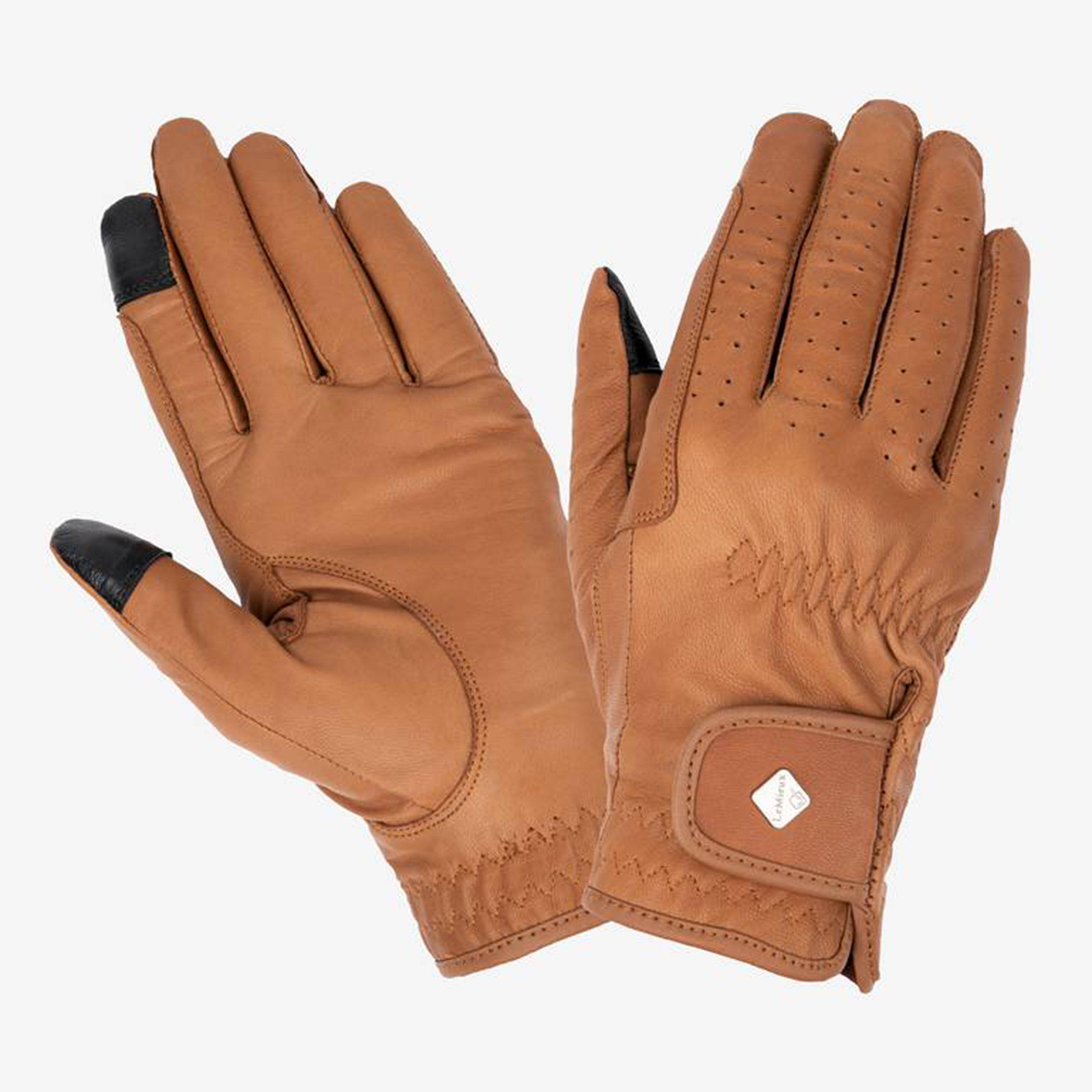 Classic Leather Riding Gloves Tan