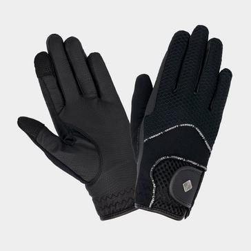 Black LeMieux 3D Mesh Riding Gloves Black