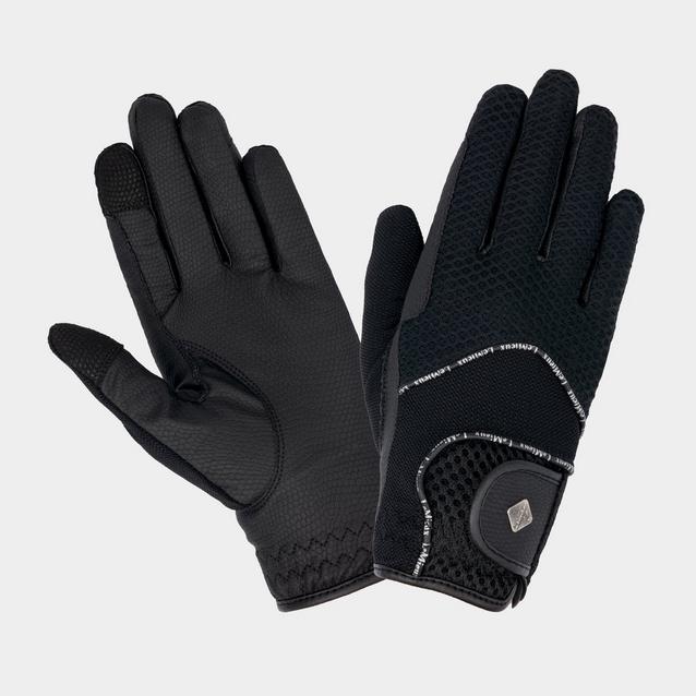 Black LeMieux 3D Mesh Riding Gloves Black image 1