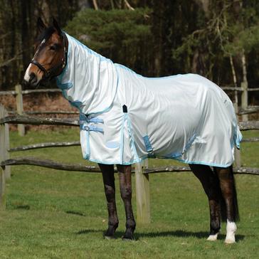 White WeatherBeeta ComFiTec Essential Mesh II Combo Neck Rug White/Light Blue/Purple