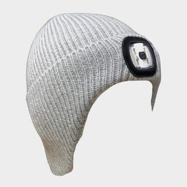 Grey Platinum Arran LED Shaped Hat Grey