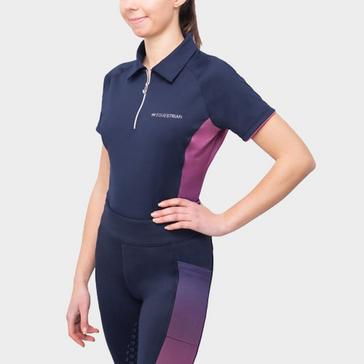 Blue Hy Womens Synergy Elevate Polo Navy Fig