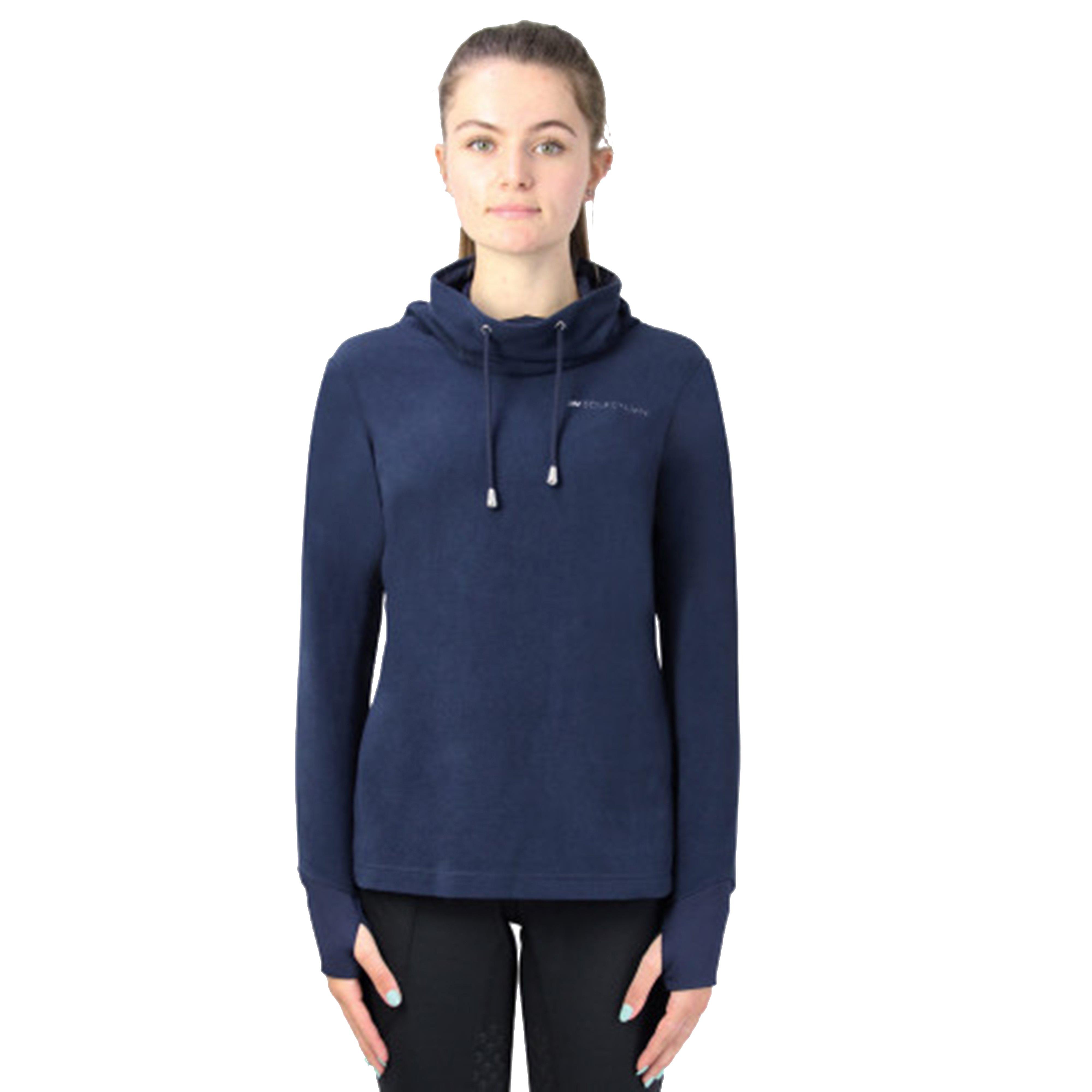 Womens Synergy Cowl Neck Top Navy