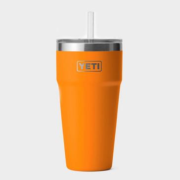 Orange YETI Rambler® 26oz Straw Cup