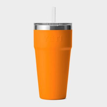 Orange YETI Rambler® 26oz Straw Cup