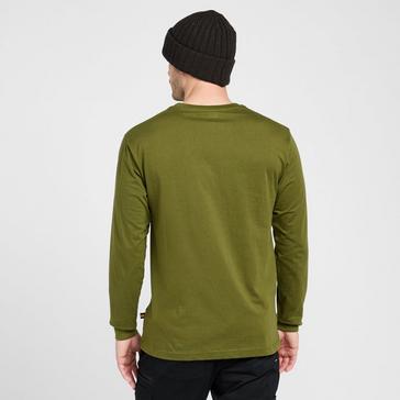 Green CAT Men's Trademark Long Sleeve Tee