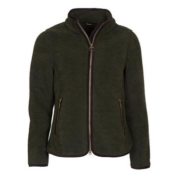 Green Barbour Womens Lavenham Fleece Olive/Classic