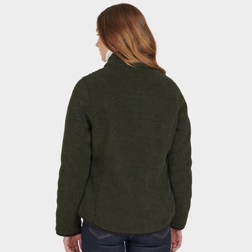 Green Barbour Womens Lavenham Fleece Olive/Classic