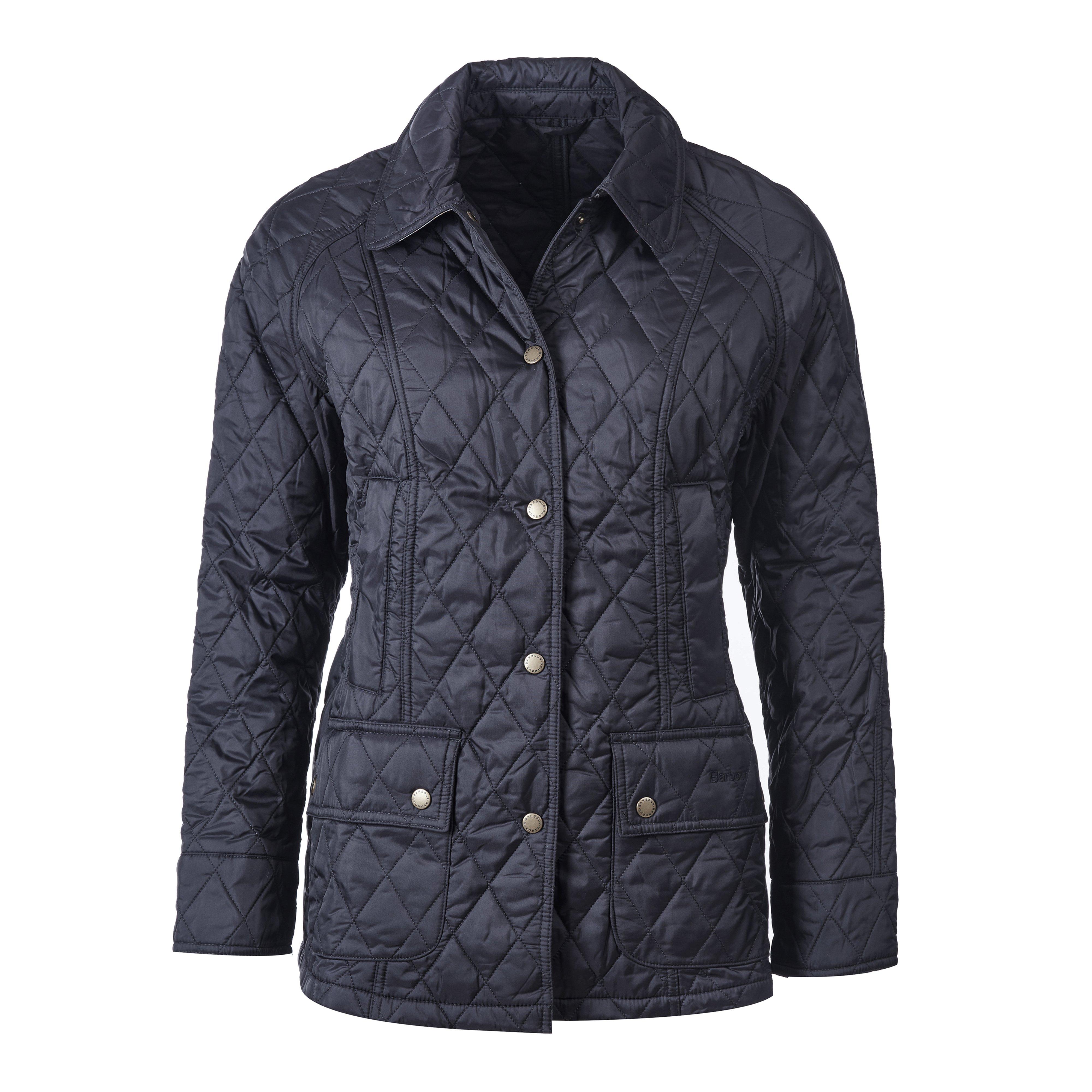 Womens Summer Beadnell Quilted Jacket Navy