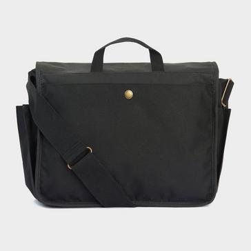 Black Barbour Essential Wax Messenger Bag Black