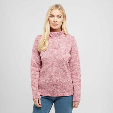 Pink Weird Fish Women’s Safi Recycled Button Neck Fleece