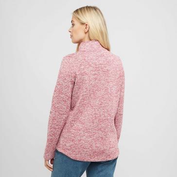 Pink Weird Fish Women’s Safi Recycled Button Neck Fleece