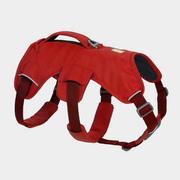 Red Ruffwear Web Master Dog Harness With Handle Red Sumac