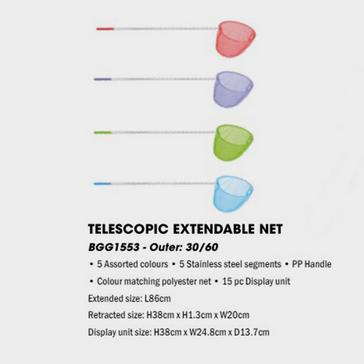 Assorted Wilton Bradley Yello Telescopic Extendable Net