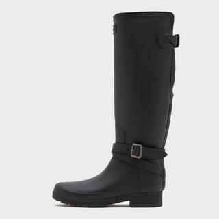 Womens Original Refined Adjustable Tall Wellington Boots Black