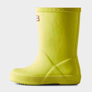 Yellow Hunter Kids Original First Wellington Boots Yellow