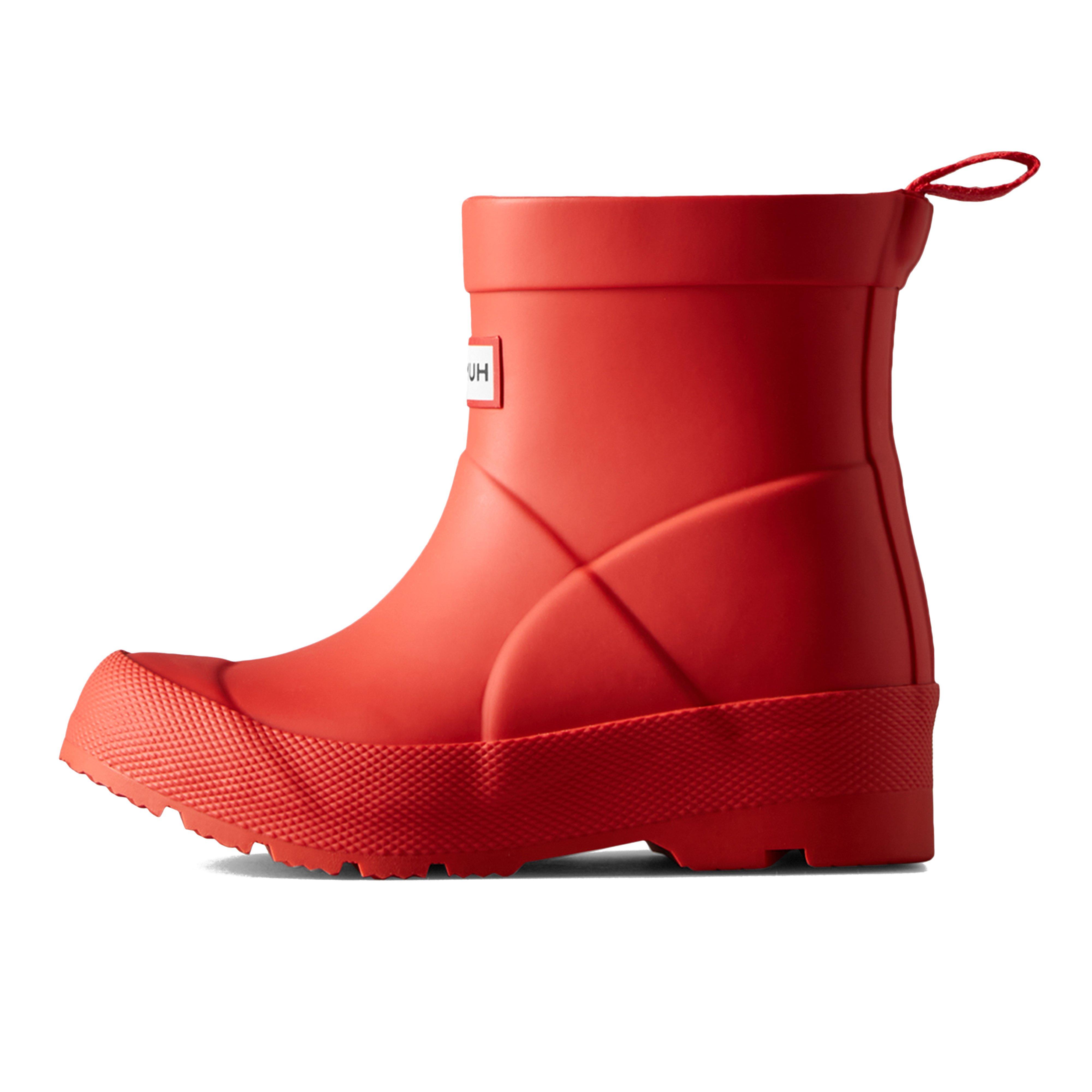 Kids Play Wellington Boots Logo Red