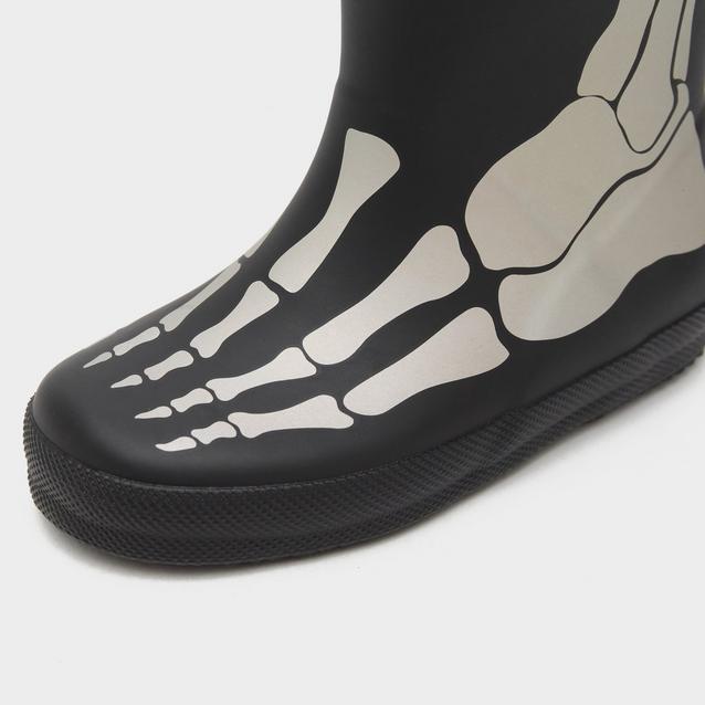 Wellies Skull Rubber Boots Border Wellies Childs Green Griggs