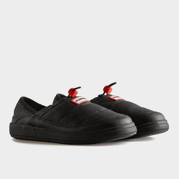 Black Hunter Mens In/Out Insulated Slippers Black