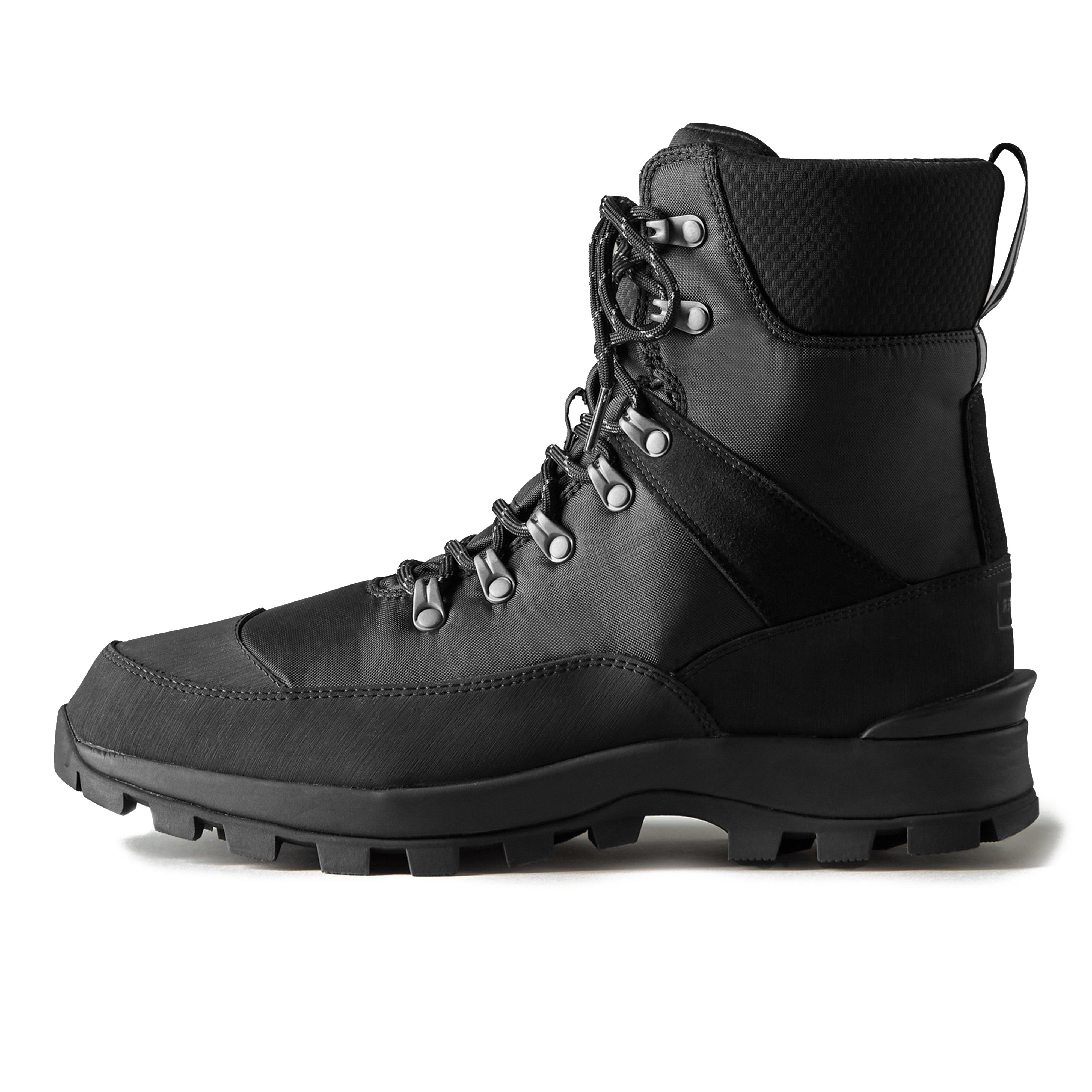 Mens Recycled Polyester Commando Boots Black