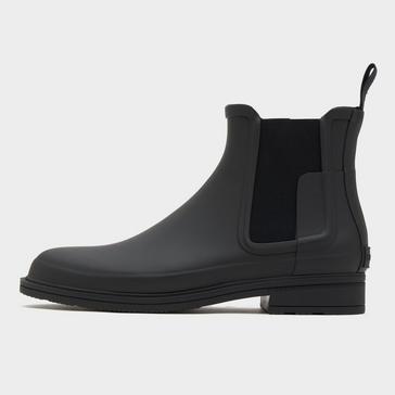 Black Hunter Mens Original Refined Chelsea Boots Black