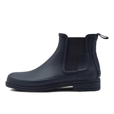 Blue Hunter Mens Original Refined Chelsea Boots Navy