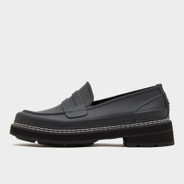 Black Hunter Womens Refined Stitch Penny Loafers Black