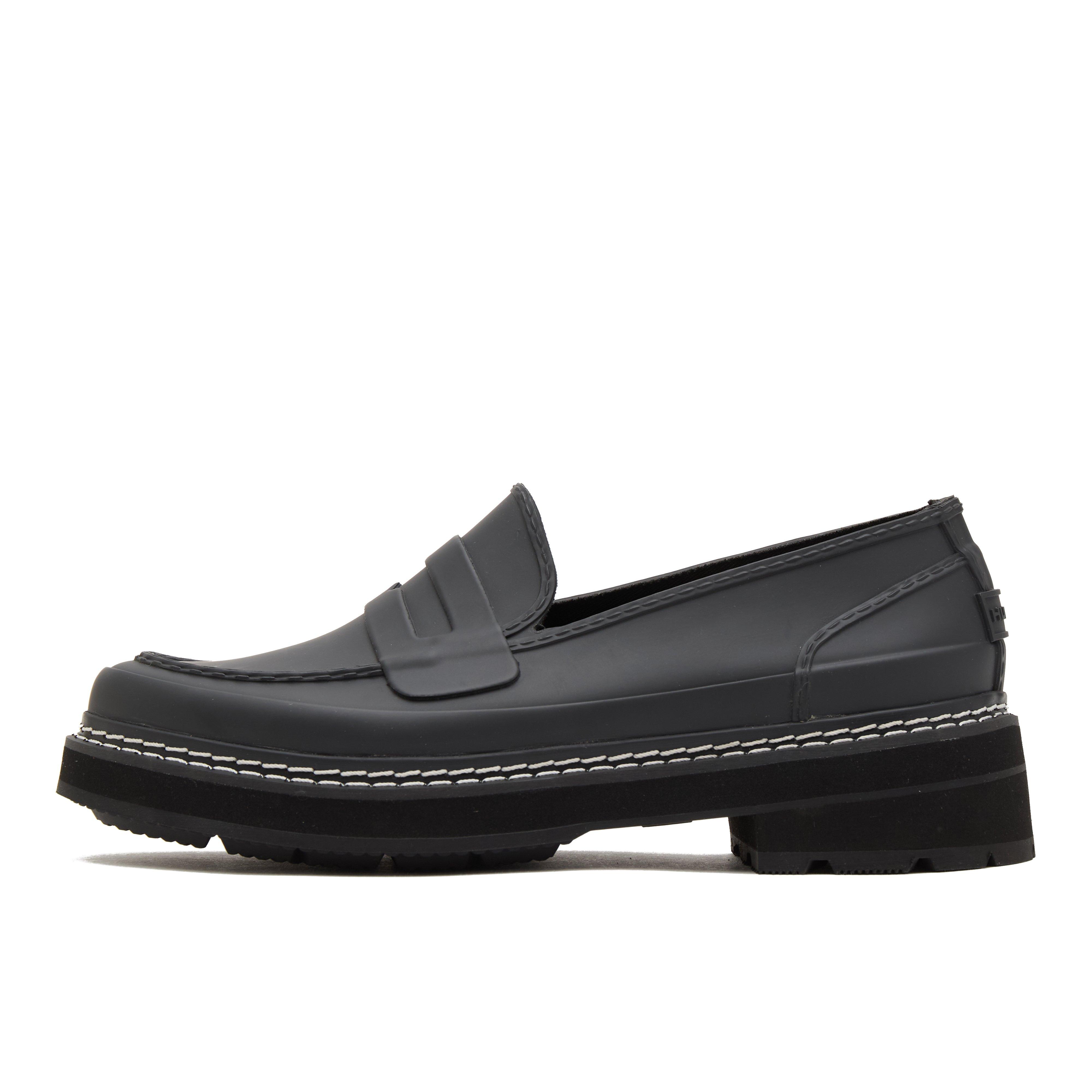 Womens Refined Stitch Penny Loafers Black