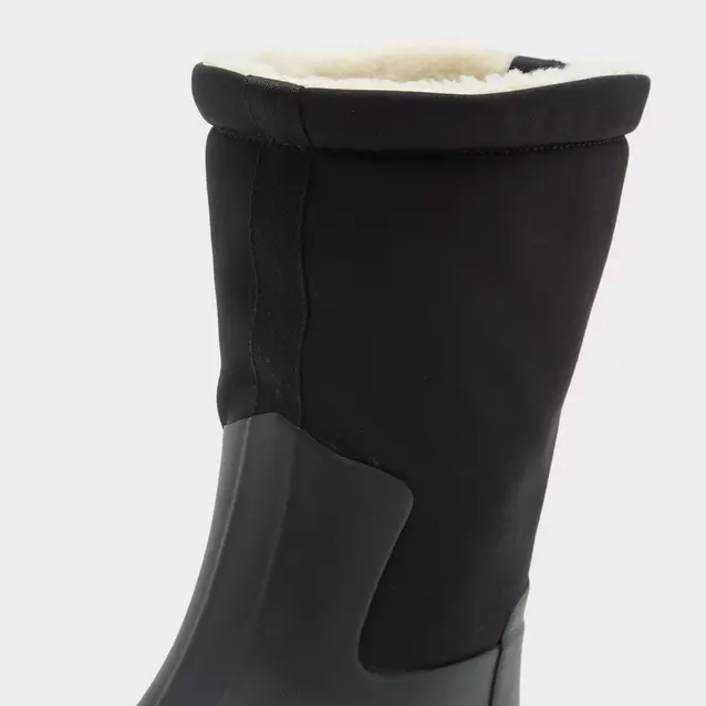 Hunter Womens Refined Stitched Roll Top Vegan Shearling