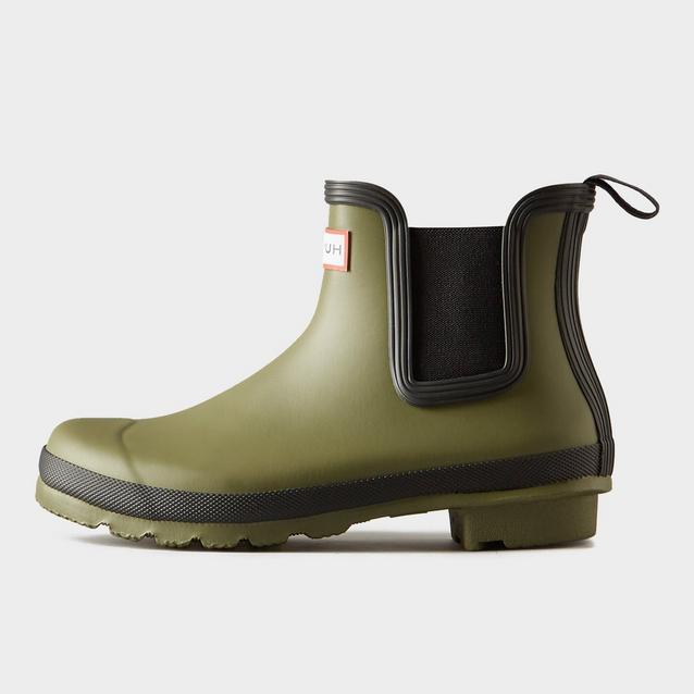 Olive chelsea hot sale boots womens