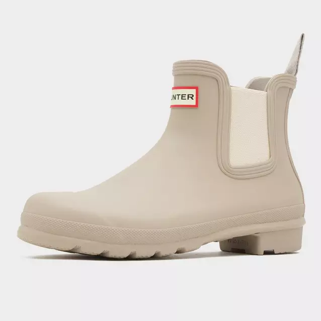 Hunter Womens Original Chelsea Boots Skimming Stone/Soft