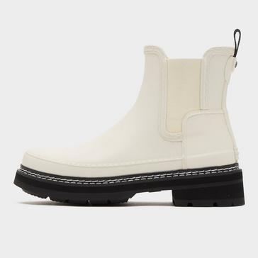 White Hunter Women’s Refined Stitch Detail Chelsea Wellington Boots