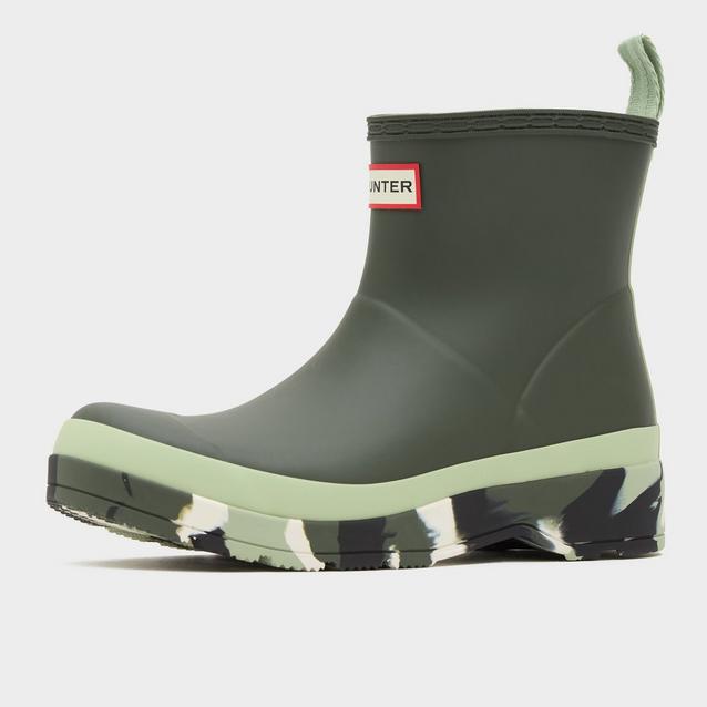 Olive green outlet hunter boots short