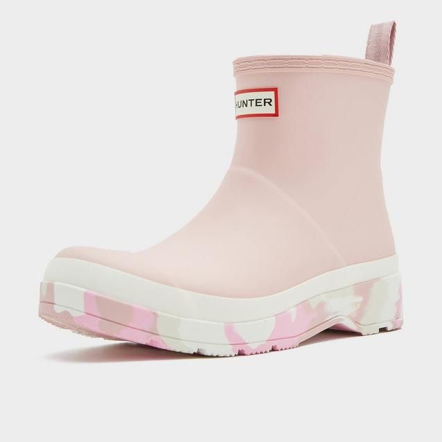 Light pink hunter rain hot sale boots