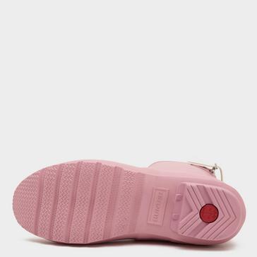 Pink Hunter Womens Tall Back Adjustable Wellington Boots Light Pink