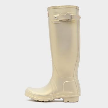 Gold Hunter Womens Original Tall Nebula Wellington Boots Metallic Gold