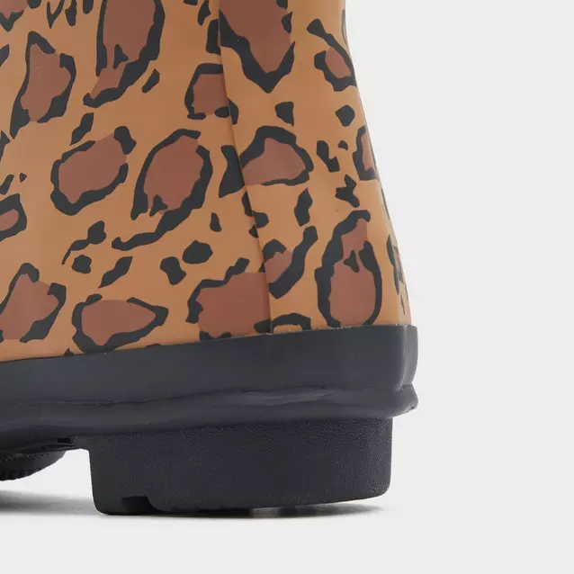 Black leopard hunter boots clearance