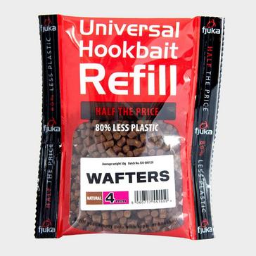 Brown FJUKA BAIT Hookable Wafters Natural Refills 4mm