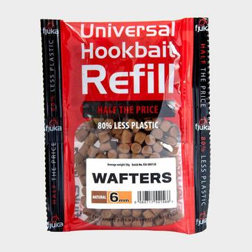 Brown FJUKA BAIT Hookable Wafters Natural Refills 6mm