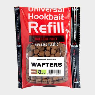 Brown FJUKA BAIT Hookable Wafters Natural Refill 8mm