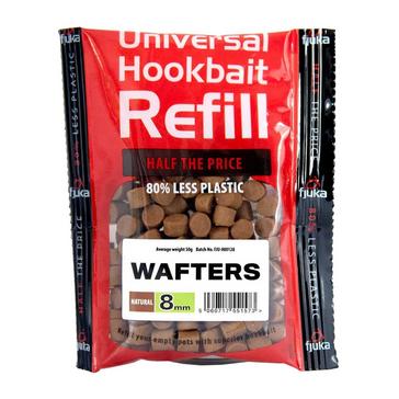 Brown FJUKA BAIT Hookable Wafters Natural Refill 8mm