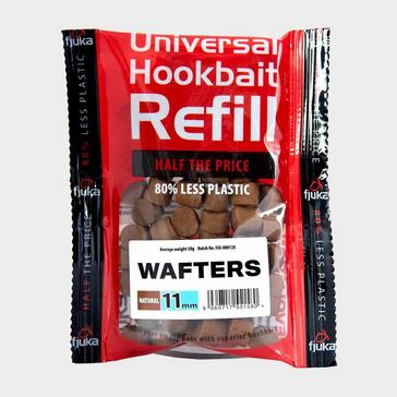 Brown FJUKA BAIT Hookable Wafters Natural Refill 11mm