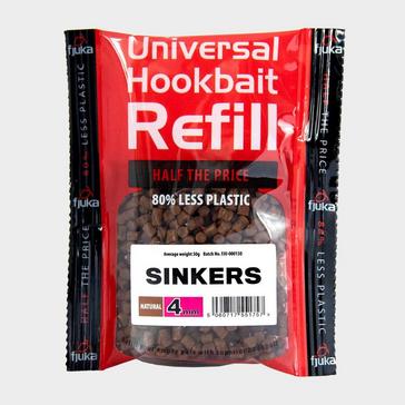 Brown FJUKA BAIT Hookable Sinkers Natural Refills 4mm