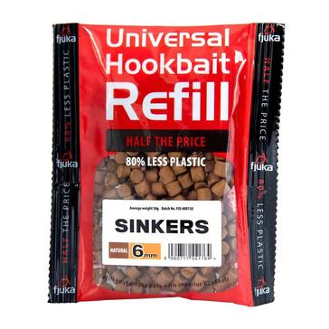 Brown FJUKA BAIT Hookable Sinkers Natural Refills 6mm