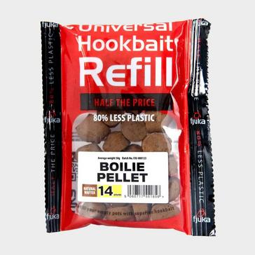 Brown FJUKA BAIT Boilie Pellet Wafters Natural Refill 14mm